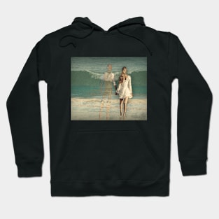 Forever love - Beach - love sea  - art Hoodie